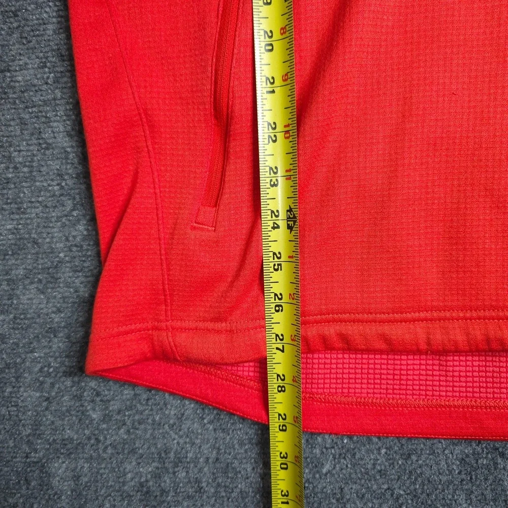 Adidas Go To 1/4 Zip Pullover Sweatshirt Mens Large Red Terry Long Sleeve Golf